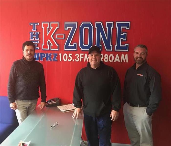 SERVPRO of Shrewsbury/Westborough Visits The K-Zone WPKZ 105.3FM/AM1280 Howie & Sean Lunchbox
