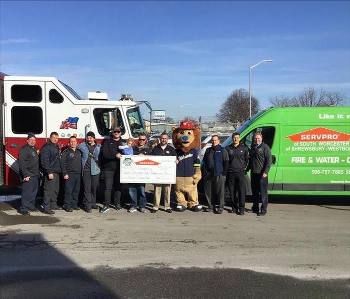 Worcester Fire Fighters, SERVPRO of Shrewsbury/ Westborough and Worcester Bravehearts